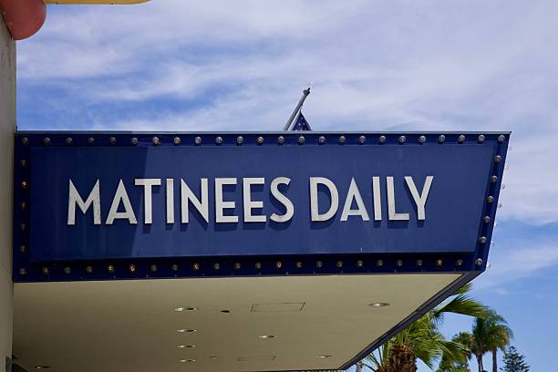 istock Marquee sign boasts daily matinee 2227003904