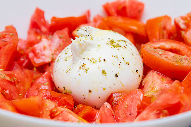Burrata tomato salad