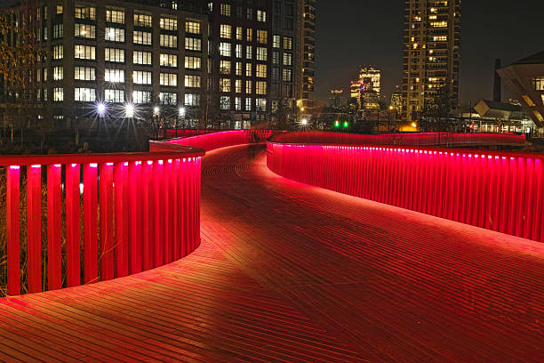 Rafter Walk in the Canada Water at night