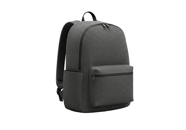 istock Isolated Dark Grey Backpack for Travel and School 2227014978
