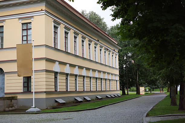 istock An Elegant Historical Building Featuring a Beautiful Courtyard Pathway for Visitors 2227015439
