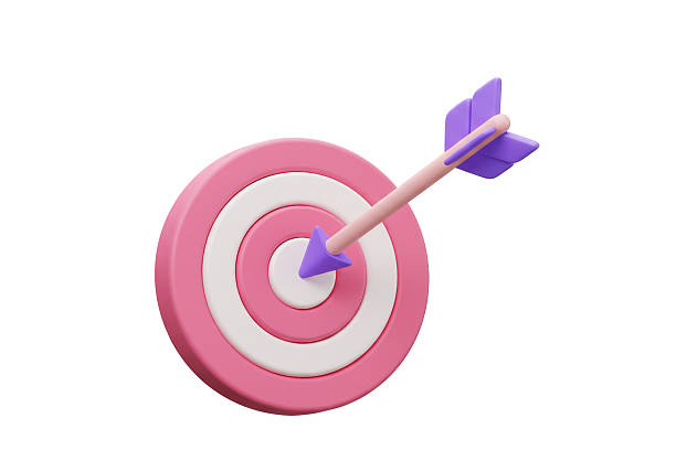 istock Isolated Target with Arrow in Bullseye 2227015612