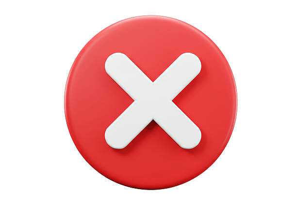 istock Isolated Red Circle with White Cross Symbol 2227015664
