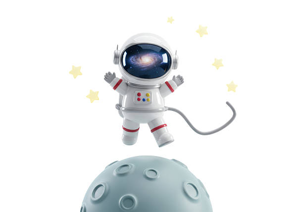 istock Isolated Astronaut Floating Above Planet Amongst Stars 2227015686
