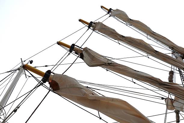 istock Masts and Rigging of a Tall Ship Against a Sky 2227017424