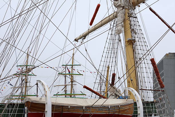 istock Masts and Rigging of a Tall Ship Against a Sky 2227017785