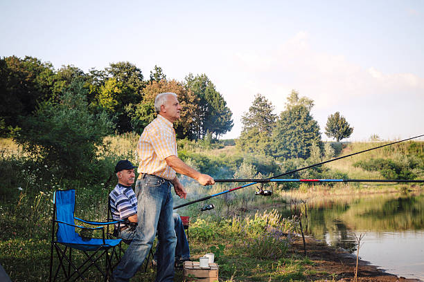 istock Evening Fishing: A Calm Retreat into Nature's Bliss 2227029309