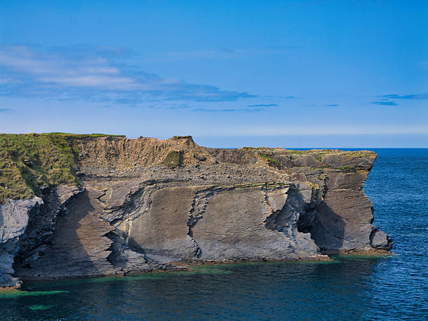 istock Majestic Stratified Cliffs by the Sea 2227036439