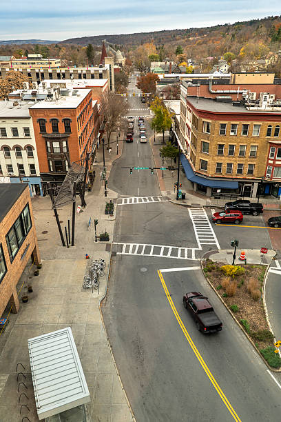 istock Ithaca New York downtown aerial city view 2227040896