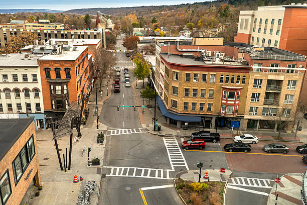 istock Ithaca New York downtown aerial city view 2227041207