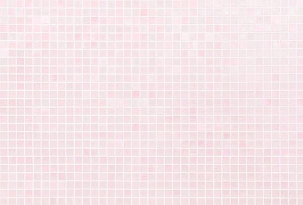 istock Colorful pastel pink ceramic wall and floor grid tiles abstract background. Design geometric mosaic texture decoration. 2227042105
