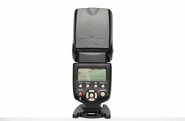 istock black photographic flash on a white background in Rio de Janeiro. 2227042382