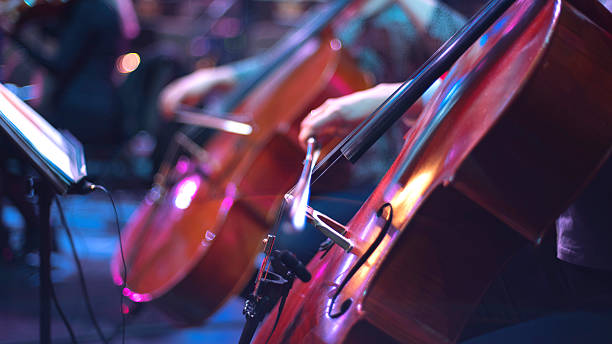 istock girl playing cello in orchestra on stage 2227052498