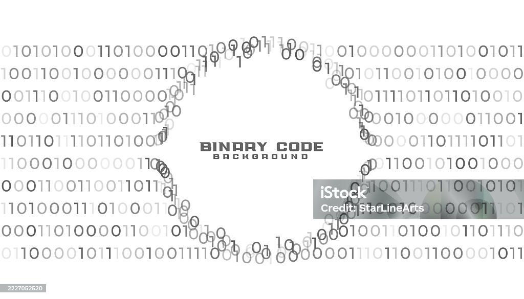 Web Zero And One Binary Digit White Background Design Stock ...