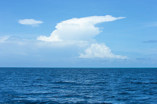 Beautiful sky and blue sea