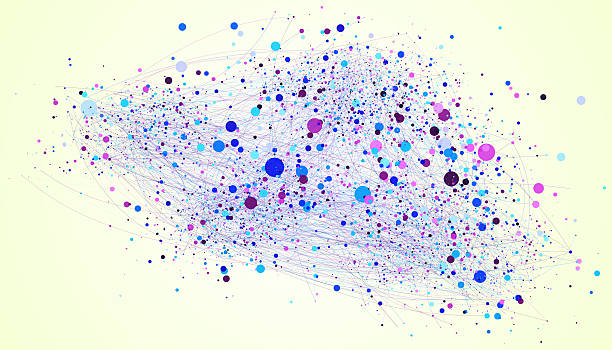 istock Abstract Representation of Network Connections With Circular Nodes and Edges 2227062081