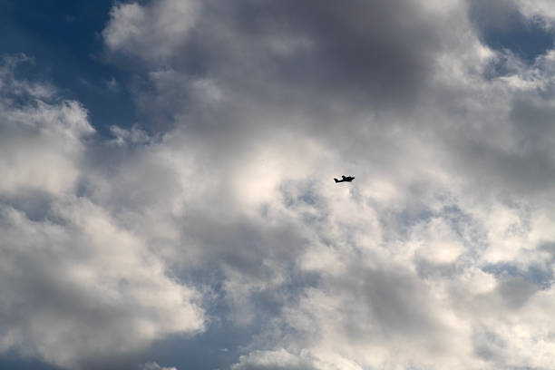 cloudscape and airplane