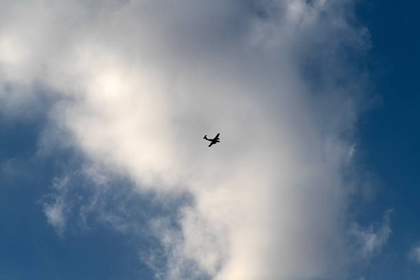 cloudscape and airplane