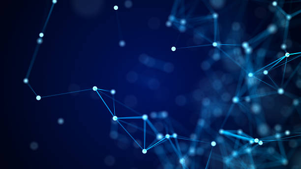istock Digital communication matrix. Information flows. Technological background of neural networks. 3D rendering. 2227083504