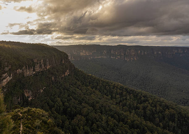 istock Blue Mountains National Park landscape with cloudy sky 2227085202