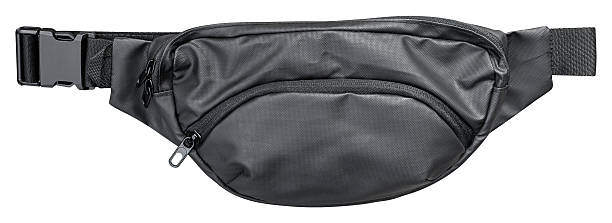istock Black waist bag isolated on white background with clipping path 2227095944