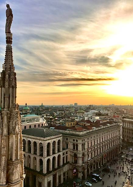 istock Sunset Over Milan from the Duomo 2227098231