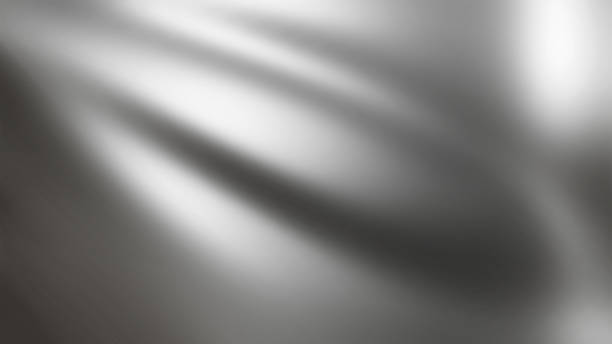 istock Silver gray soft silk background, abstract wavy background for business presentation 3D satin texture wallpaper. 2227100438