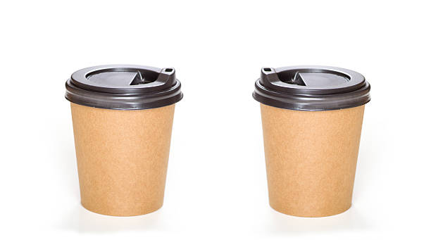 istock Two paper cup of coffee on white background. 2227112275