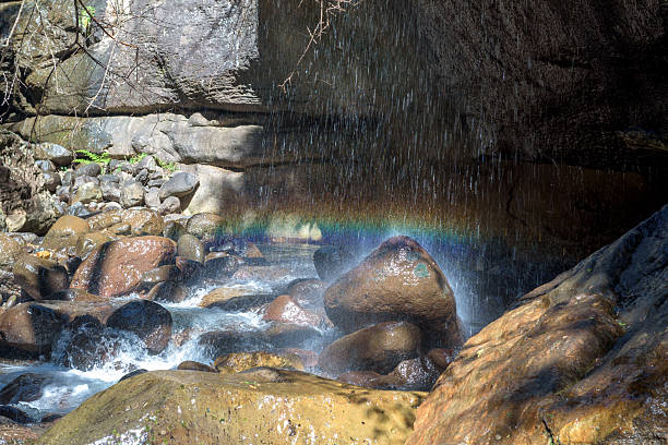 istock Falling water gives streaky rainbow in Rainbow Gorge 2227113808
