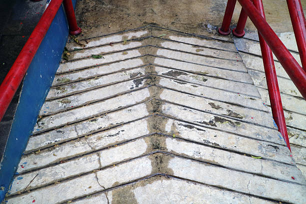 istock Concrete Ramp with Red Railings for Accessibility 2227116018