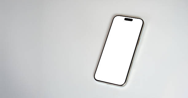 istock Mockup smart phone isolated screen and Clipping Path for Infographic Business web site design and banner 2227122674