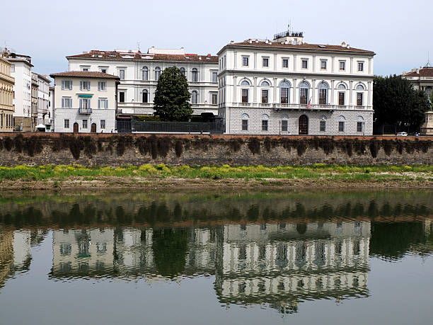 istock Florence Lungarno river building reflections from Arno river 2227123425