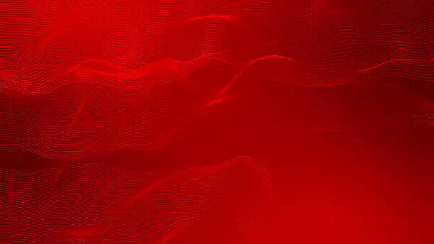 istock 3D modern wave curve abstract professional Red color background, wavy pattern design business background 2227124427