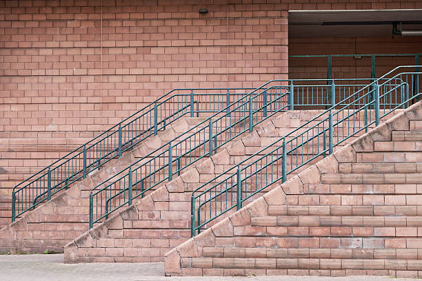 in an old building is located this beautiful old staircase