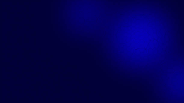 istock Blue color hexagon pattern slow motion on black background, dark color minimal background 2227135883