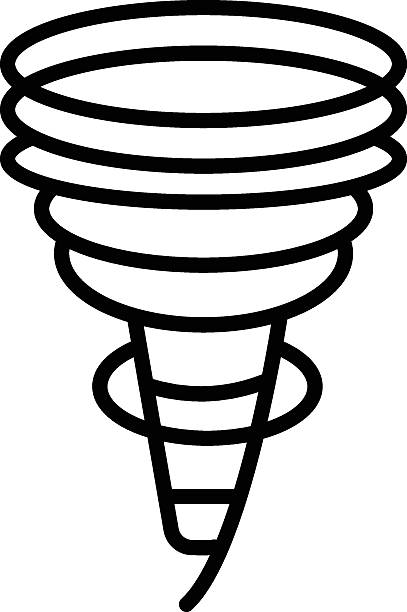Hurricane Vector Icon Hurricane icon vector image. Can be used for Natural Disaster. storm surge icon stock illustrations