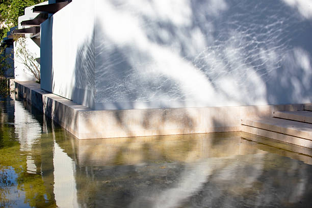 reflection of an apartment building in the water; The Hague, Netherlnads
