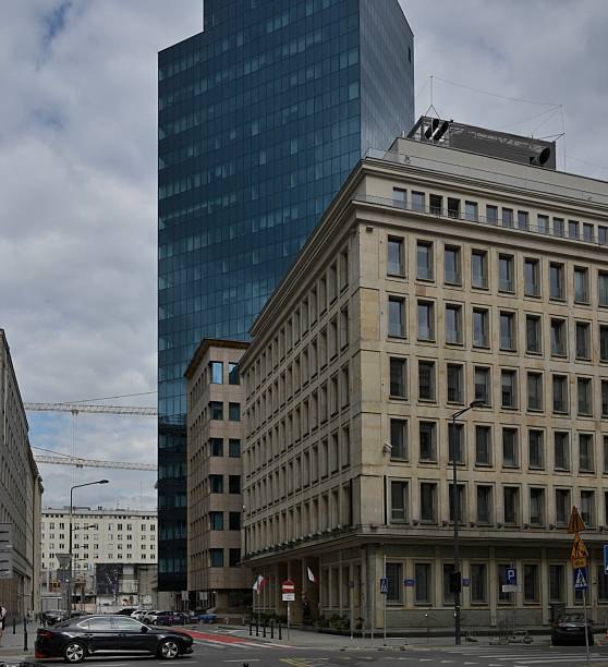 istock Warsaw,Architecture,Office,Sky,Cloud - Sky,Built Structure,Skyscraper,Station,Street Light,Reinforced Concrete,City,Urban Road,Urban Skyline,City Life,City Street,Cityscape 2227151457