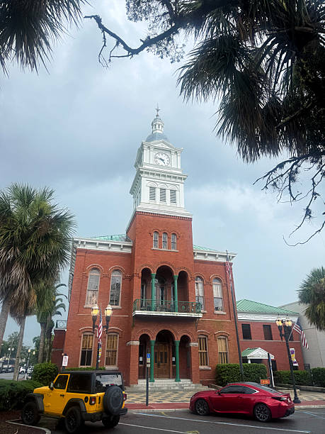 historic Nassau County Courthouse, located in Fernandina Beach on Amelia Island, Florida.  It was constructed in 1891 and is still in use.