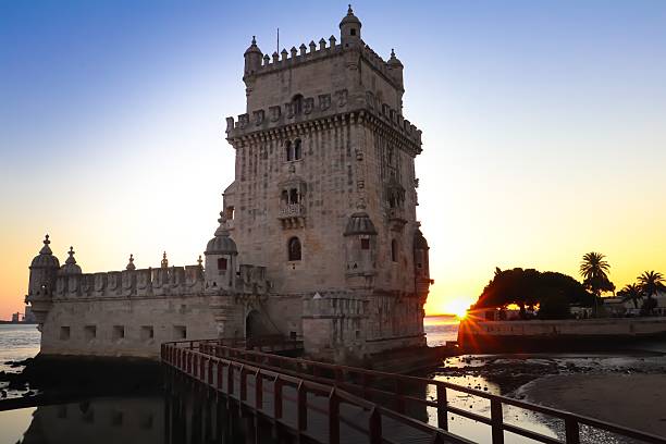 istock Sunset at Belem Tower, Lisbon 2227158586