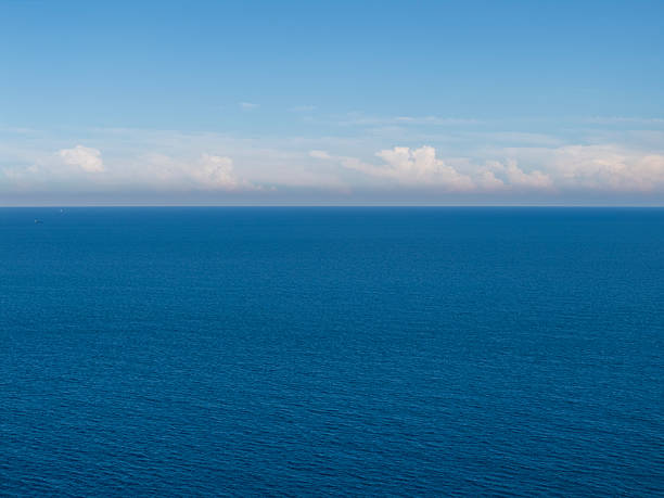 istock Calm Blue Ocean Horizon 2227181492