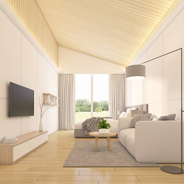 istock Modern minimalist style hotel room 2227187859