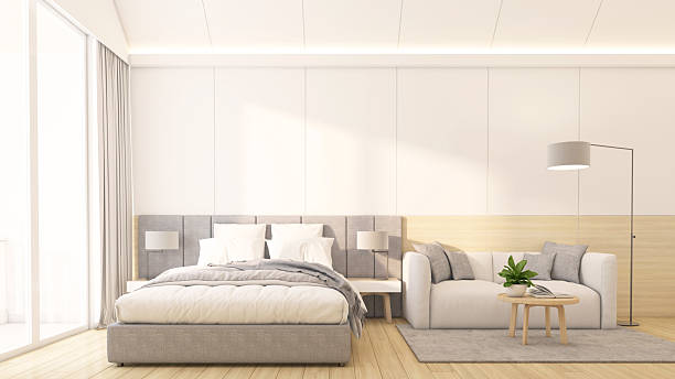 istock Modern minimalist style hotel room 2227187861