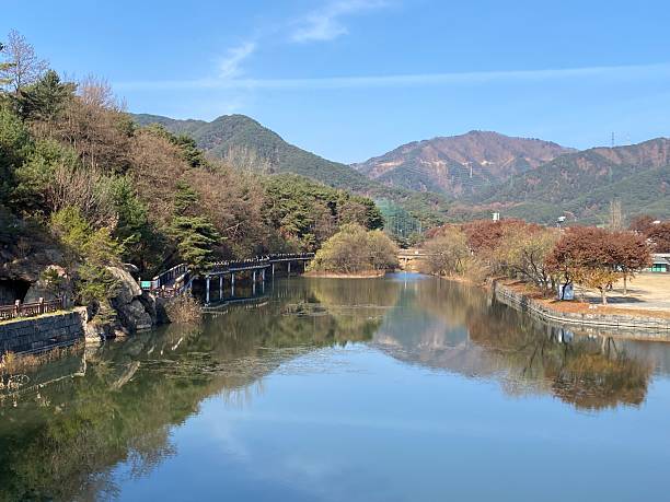 istock Peaceful Reflections at Uirimji and a Refreshing Walk in Jecheon, South Korea. 2227192843