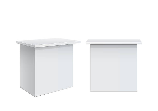 istock Promotion counter, Retail Trade Stand Isolated on the white background. 2227201130