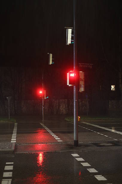 istock A street with two traffic lights that are red 2227202277