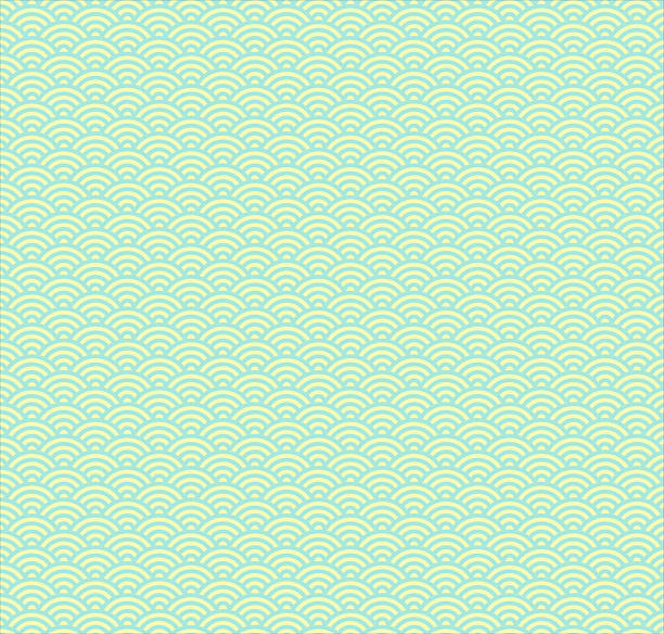 istock A pattern of waves in blue ocean.Seigaiha.Pastel colors 2227203628