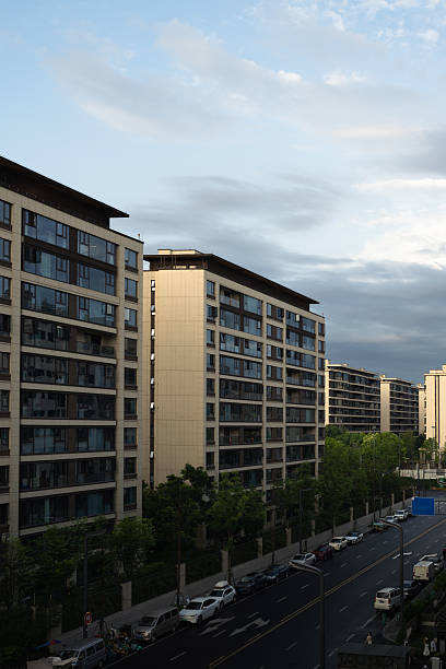 istock Modern city at dusk 2227205742