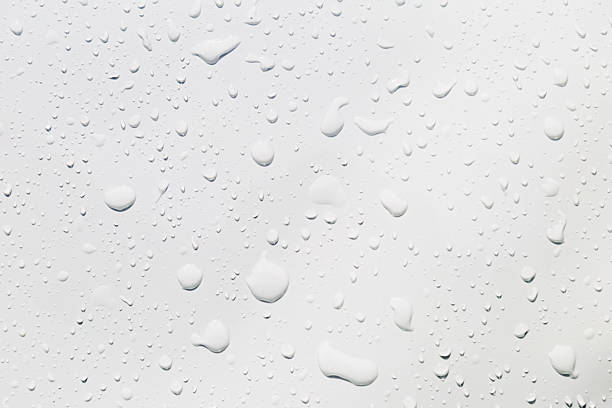 istock Closeup water drops on white background 2227211514