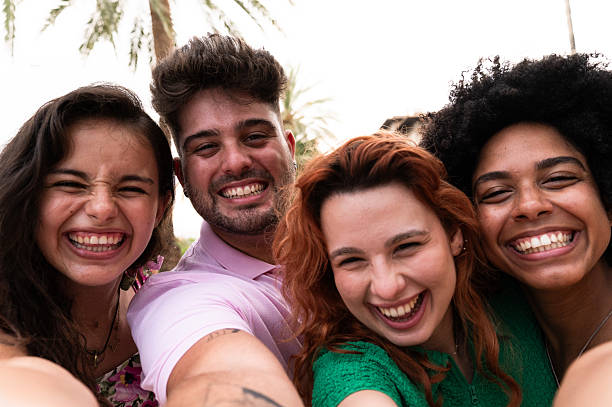 istock Group of friends taking a selfie on vacation 2227215174